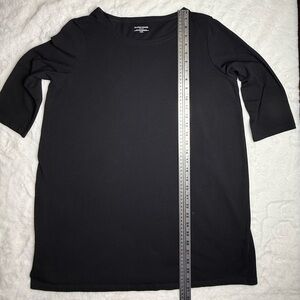 Eileen Fisher Black Relaxed Tunic Top